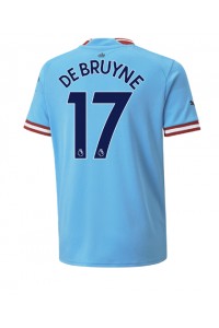Manchester City Kevin De Bruyne #17 Voetbaltruitje Thuis tenue 2022-23 Korte Mouw